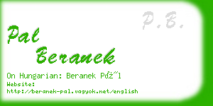 pal beranek business card